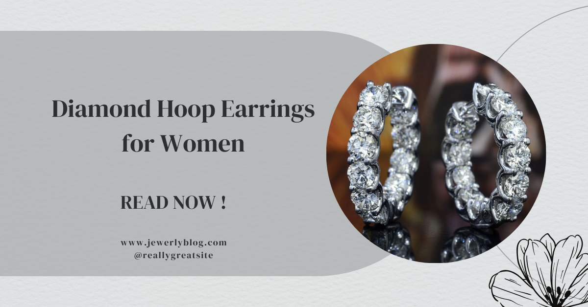 Diamond Hoop Earrings for Women - Perfect Gift