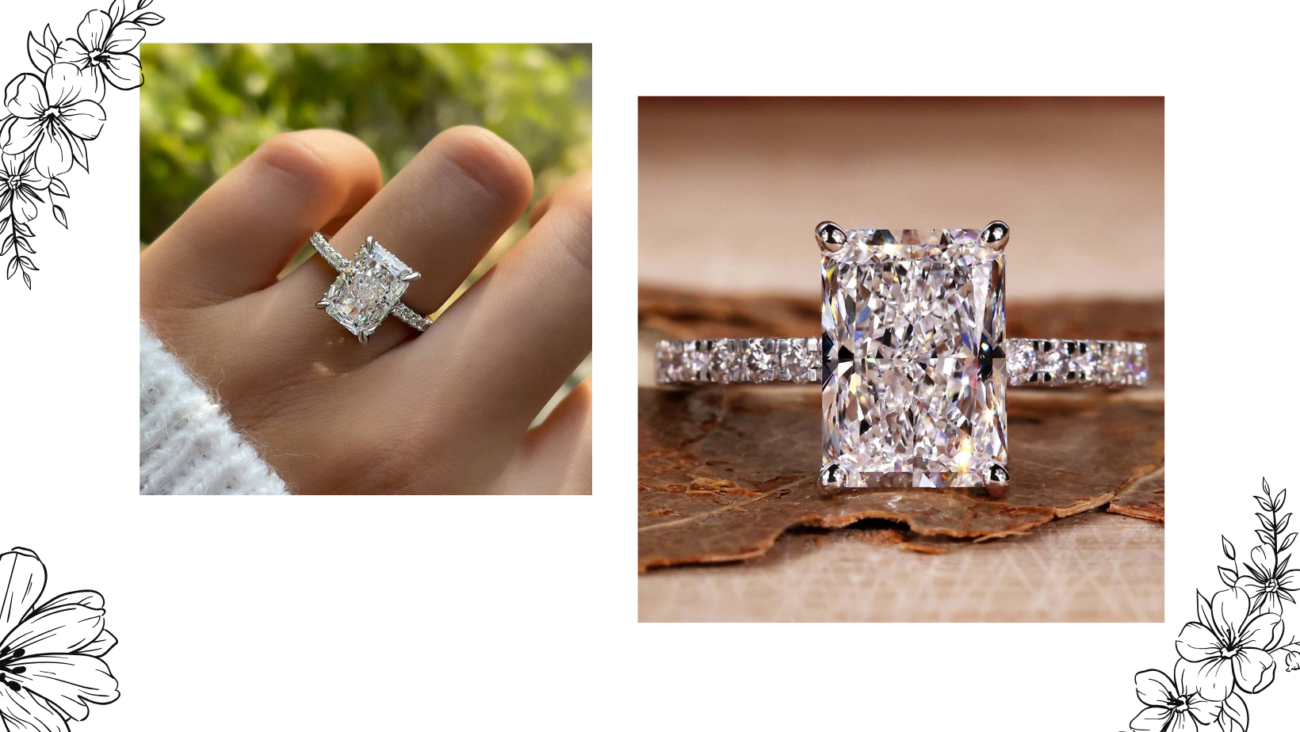 Radiant Cut Engagement Rings for Women