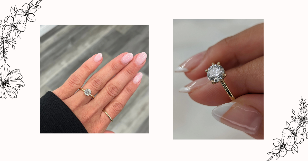 Round Engagement Rings For Bridal